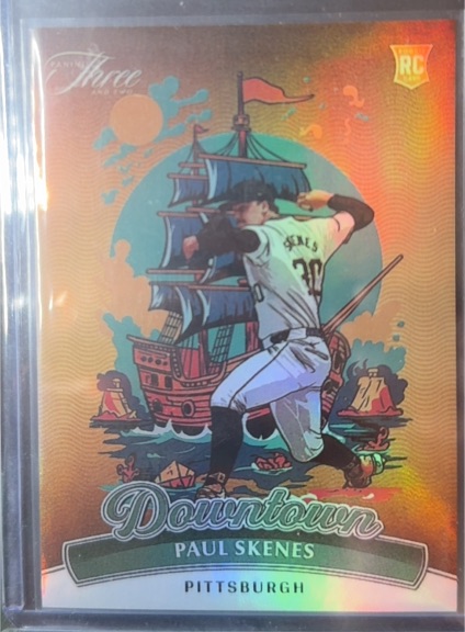 2024 Panini Three and Two Downtown Paul Skenes — front