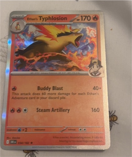 2023 Pokémon SV10: Destined Rivals #034 Ethan's Typhlosion — front