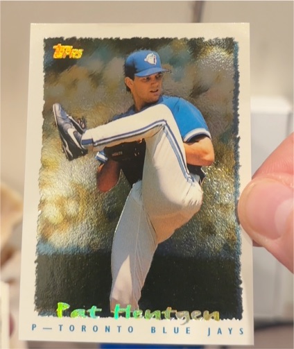 1995 Topps Cyberstats #121 Pat Hentgen — front
