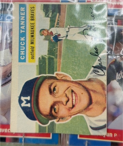 1956 Topps #69b Chuck Tanner — front