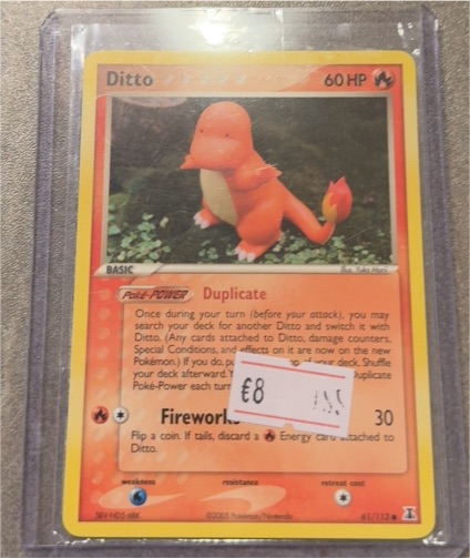 2005 Pokemon EX Delta Species #61 Ditto (Charmander) — front