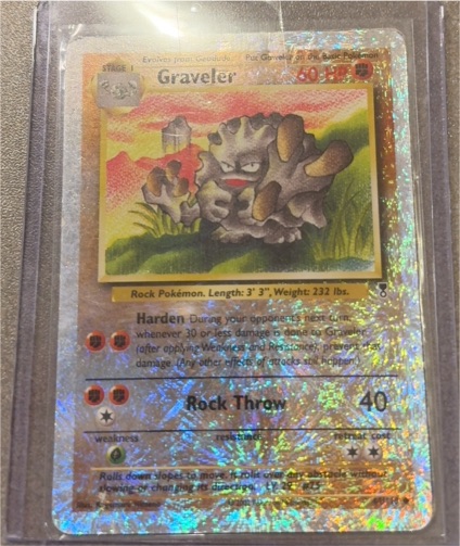 1999 Pokémon Fossil #37 Graveler — front