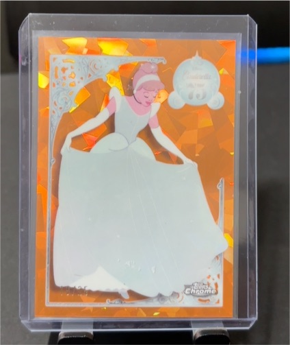 2025 Topps Chrome Disney Sapphire Cinderella 75th Anniversary Orange — front