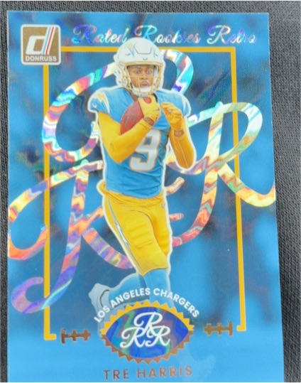 2025 Donruss #12 Tre Harris Rated Rookies Retro — front