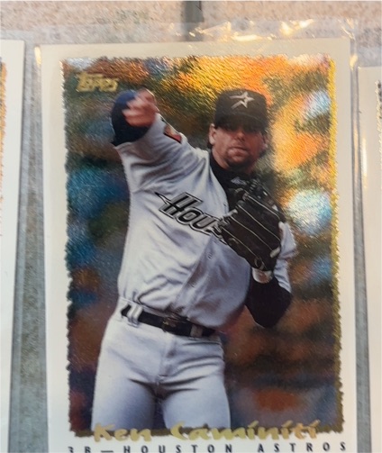 1995 Topps Cyberstats #068 Ken Caminiti — front