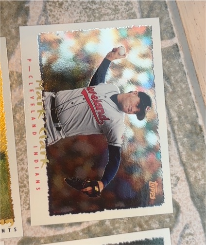1995 Topps CyberStats #258 Mark Clark — front