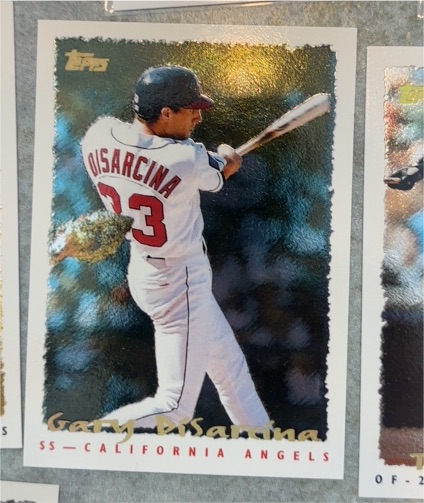 1995 Topps Cyberstats #10 Gary DiSarcina — front