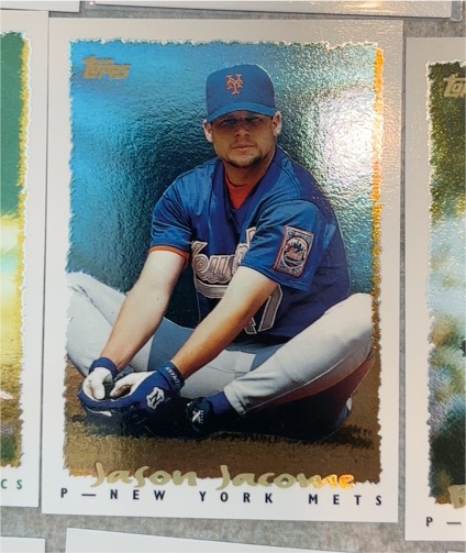 1995 Topps #183 Jason Jacome CyberStats Spectralight — front
