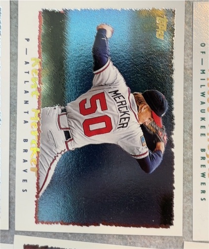1995 Topps #202 Kent Mercker — front