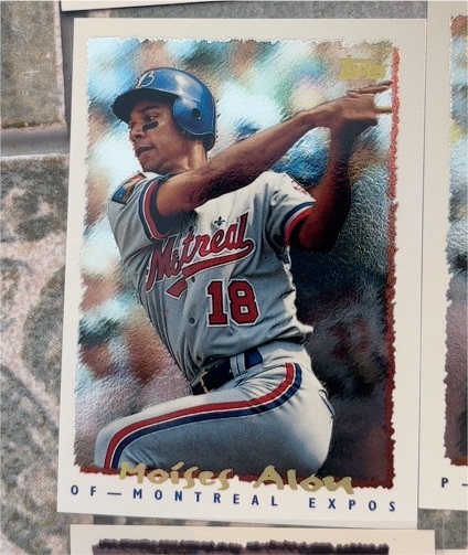 1995 Topps Cyberstats #357 Moises Alou — front