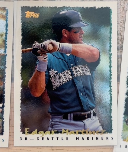1995 Topps #55 Edgar Martinez Seattle Mariners — front