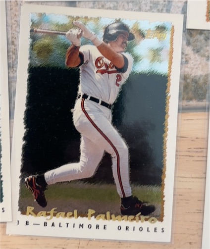 1995 Topps #56 Rafael Palmeiro — front
