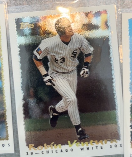 1995 Topps CyberStats #272 Robin Ventura — front