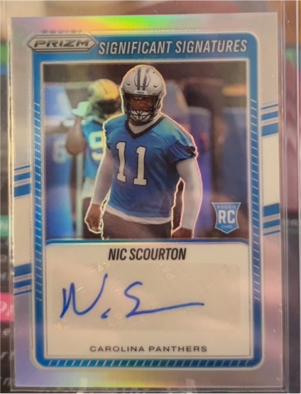 2025 Panini Prizm Significant Signatures #SSI-NSN Nic Scourton — front