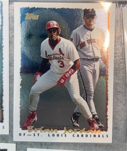 1995 Topps #62 Brian Jordan — front