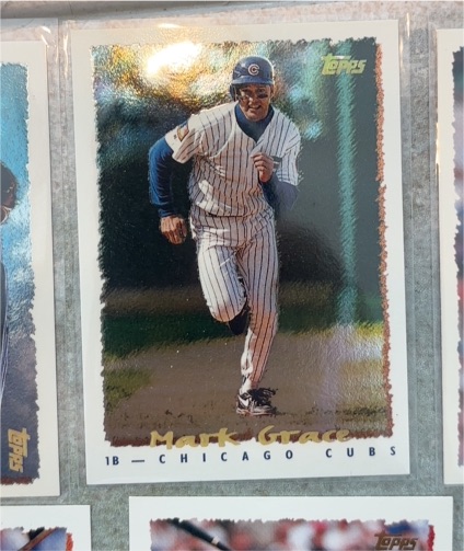 1995 Topps #24 Mark Grace — front
