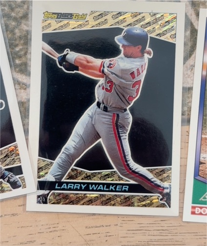 1993 Topps Black Gold #22 Larry Walker — front