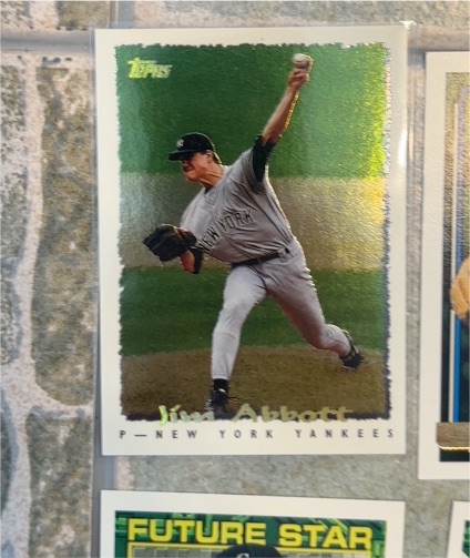 1995 Topps #CLV Jim Abbott — front