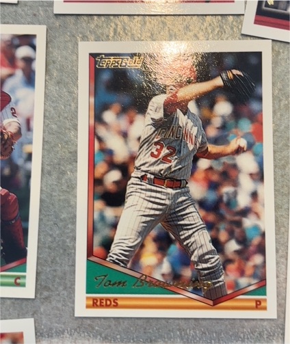1993 Topps Gold #32 Tom Browning — front