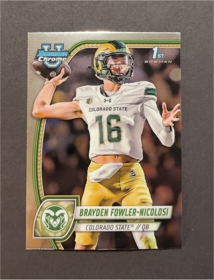 2024 Bowman Chrome University #24 Brayden Fowler-Nicolosi — front