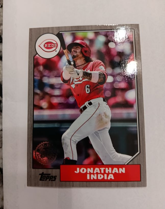 2022 Topps Series 2 1987 35th Anniversary #87TB-23 Jonathan India — front