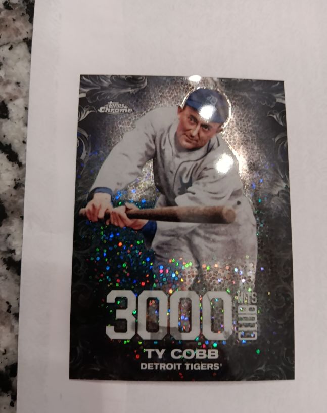 2016 Topps Chrome Update #3000C-2 Ty Cobb 3,000 Hits Club — front