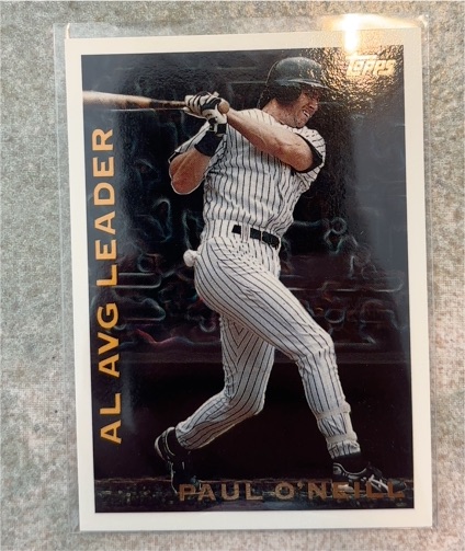 1995 Topps League Leaders #LL5 Paul O'Neill — front