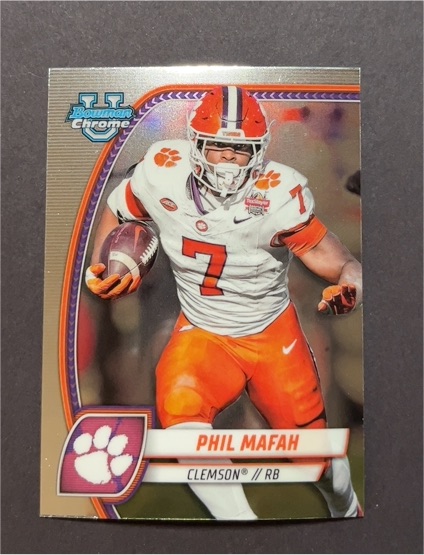 2024 Bowman University Chrome #144 Phil Mafah — front