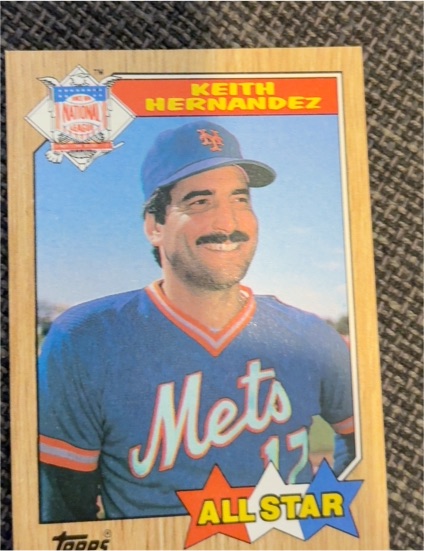 1987 Topps #595 Keith Hernandez All Star New York Mets — front