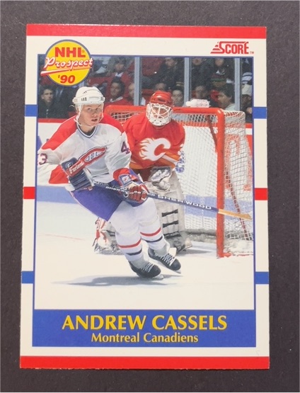 1990-91 Score Canadian #422 Andrew Cassels — front