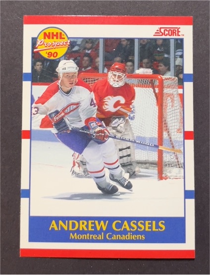 1990-91 Score Canadian #422 Andrew Cassels — front