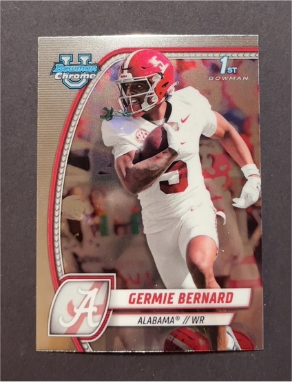 2024 Bowman University Chrome #156 Germie Bernard — front