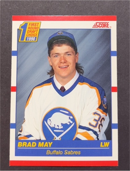 1990-91 Score #427 Brad May — front