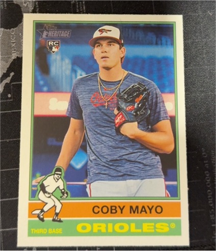 2025 Topps Heritage #340 Coby Mayo — front