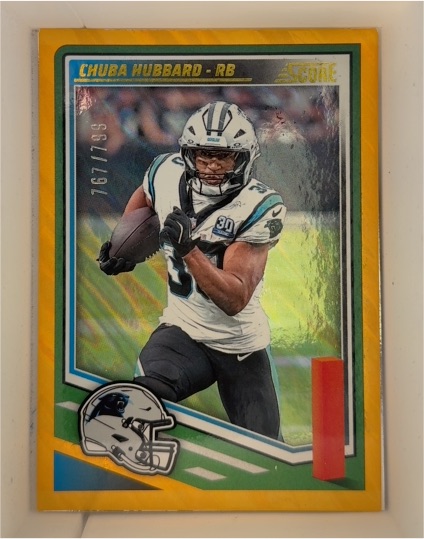 2025 Score #258 Chuba Hubbard — front