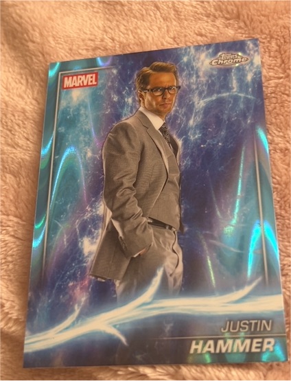 2025 Topps Chrome Marvel Studios #6 Justin Hammer — front