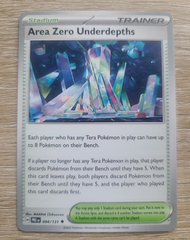 2025 Pokémon Prismatic Evolutions #094 Area Zero Underdepths — front