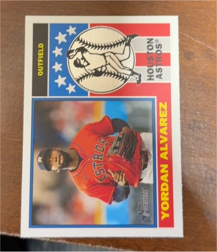 2025 Topps Heritage #76PI-14 Yordan Alvarez — front