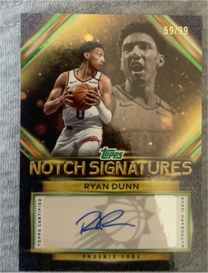 2025-26 Topps Notch Signatures #TNS-RD Ryan Dunn — front