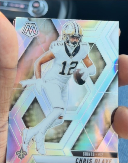 2025 Panini Mosaic #92 Chris Olave Silver — front