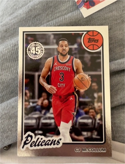 2025-26 Topps #80BK-40 CJ McCollum 1980-81 Topps Basketball — front