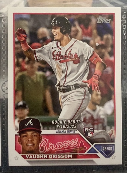2023 Topps Update #US24 Vaughn Grissom — front