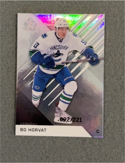 2016-17 Upper Deck SP Game Used #92 Bo Horvat — front