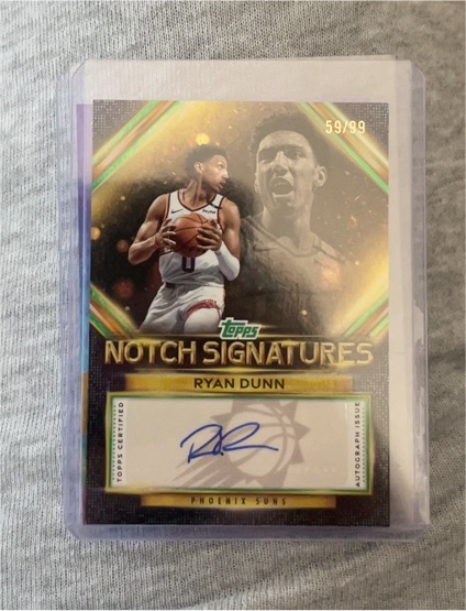 2025-26 Topps Notch Signatures #TNS-RD Ryan Dunn — front