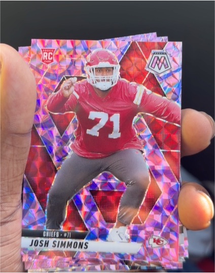 2025 Panini Mosaic #398 Josh Simmons — front