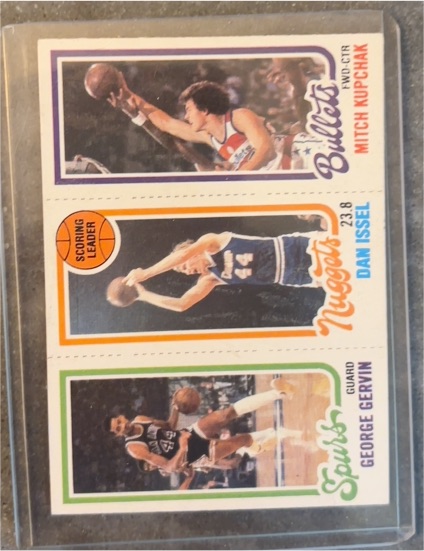 1980-81 Topps #249 Mitch Kupchak / Dan Issel / George Gervin — front