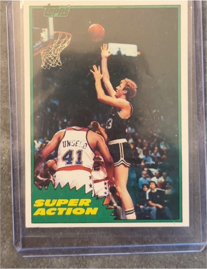 1981 Topps #101 Larry Bird — front