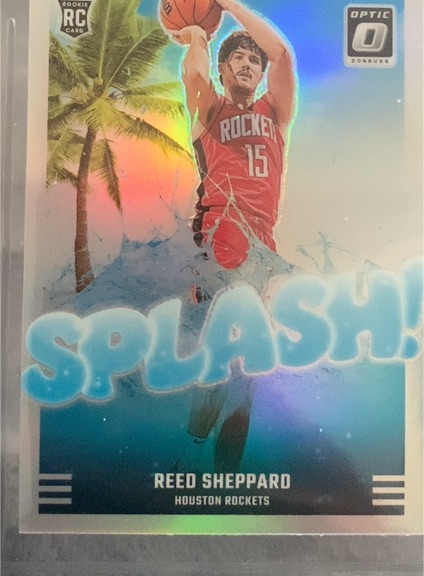 2024-25 Panini Donruss Optic Reed Sheppard Splash! — front