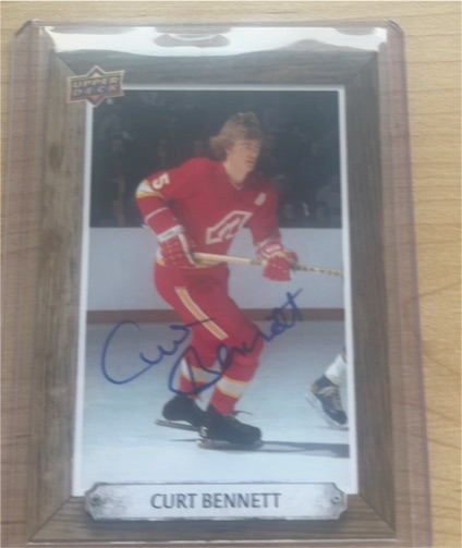 2024-25 Upper Deck Engrained Icons Beehive Signatures Auto Curt Bennett — front