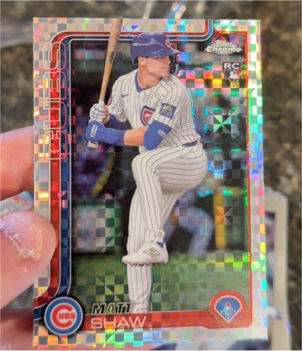 2025 Topps Chrome #219 Matt Shaw — front